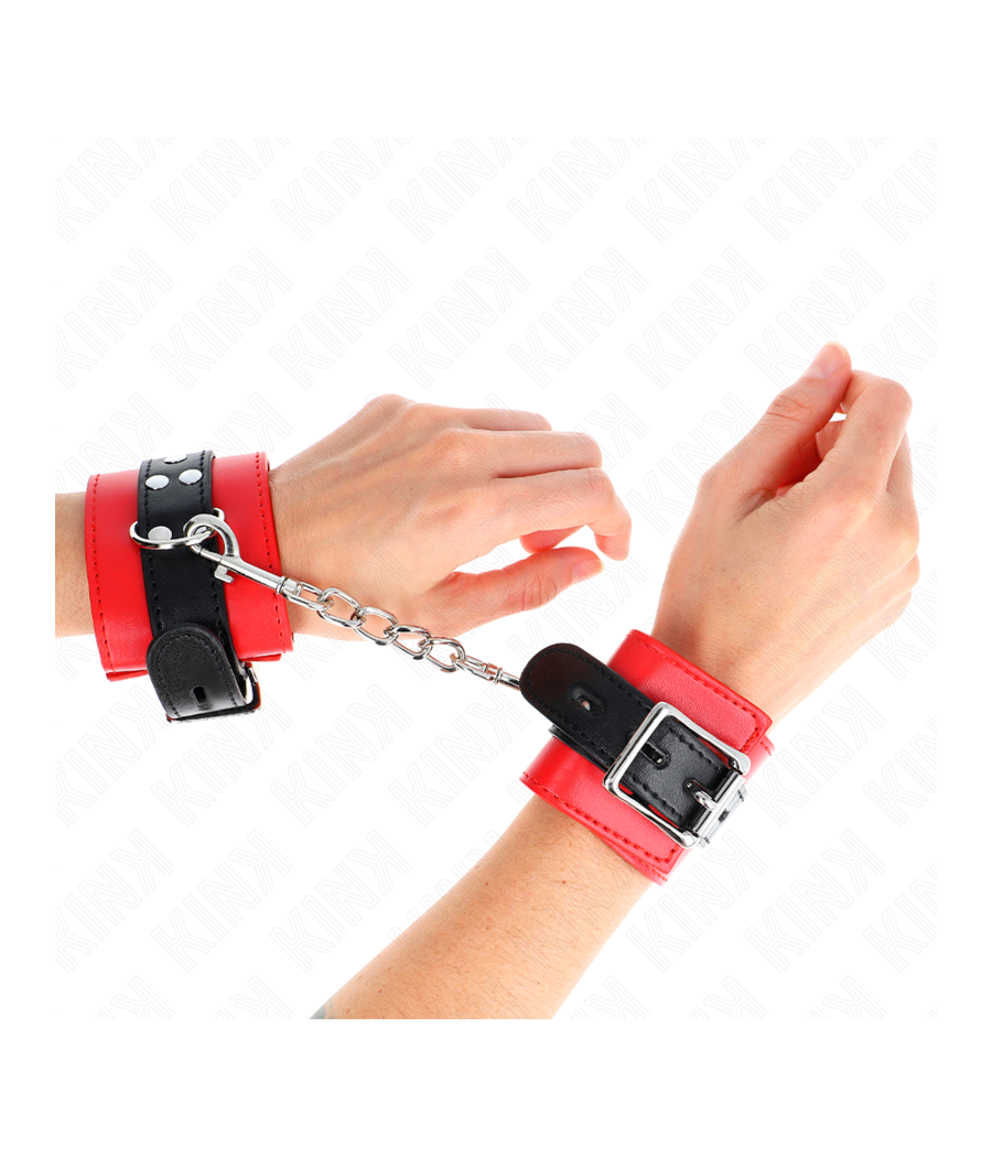 KINK - RESISTENZA DA POLSO ROSSO CON CINTURA NERA REGOLABILE 17-28 CM X 6 CM