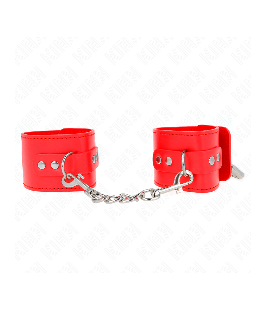 KINK - APPUI-POIGNETS AVEC FERMETURE PAR CADENAS ROUGE AJUSTABLE 16-23 CM X 5,5 CM