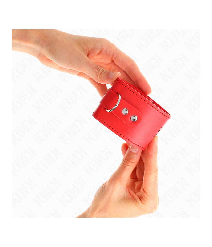 KINK - RESISTENZA DA POLSO CON CHIUSURA A LUCCHETTO ROSSO REGOLABILE 16-23 CM X 5,5 CM