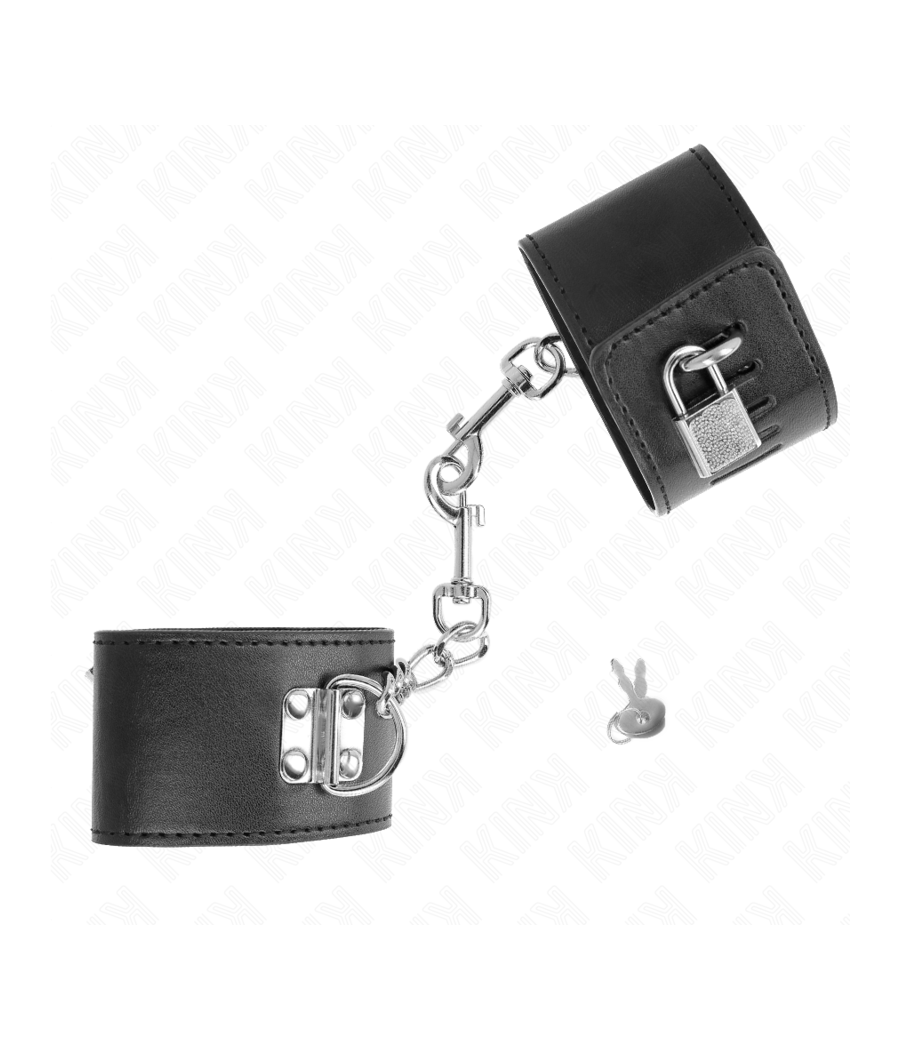 KINK - APPUI-POIGNETS AVEC FERMETURE PAR CADENAS NOIR AJUSTABLE 16-23 CM X 5,5 CM