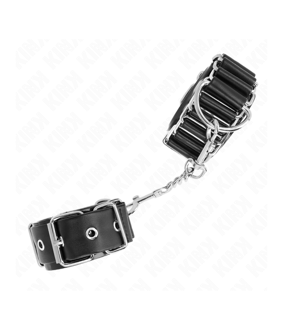 KINK - APPUI-POIGNETS FINS COMME CHARNIÈRES NOIR RÉGLABLE 16-22 CM X 3,5 CM