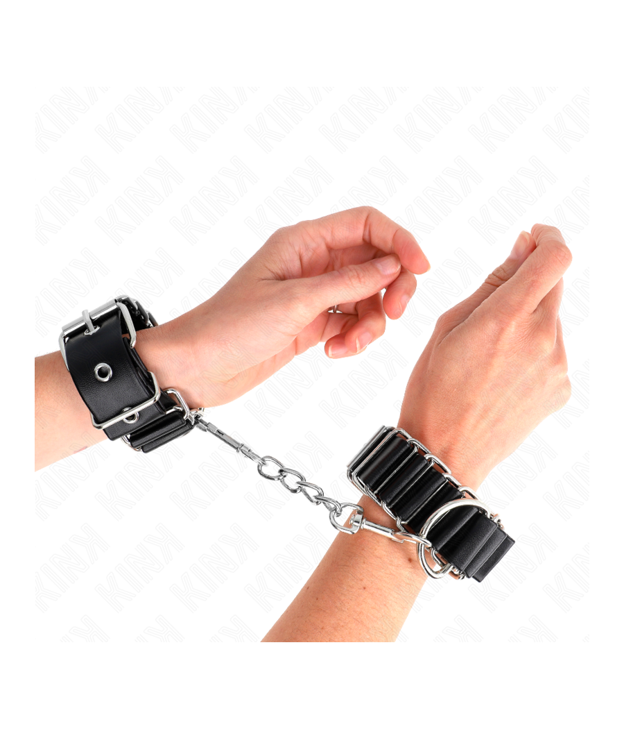 KINK - HINGE-LIKE THIN WRIST RESTRAINTS BLACK ADJUSTRABLE 16-22 CM X 3.5 CM