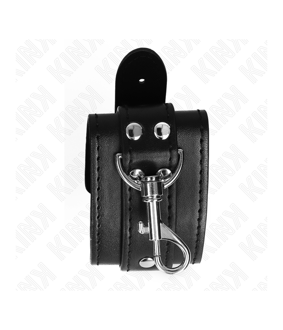 KINK - RESISTENZA DA POLSO PER DUNGEON CON CHIUSURA NERA REGOLABILE 21-28 CM X 5,5 CM