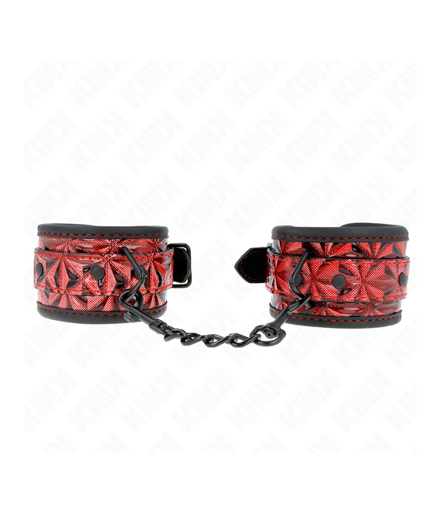KINK - RESISTENZA DA POLSO CON MOTIVO A DIAMANTI ROSSO SCURO REGOLABILE 17-26 CM X 5,5 CM