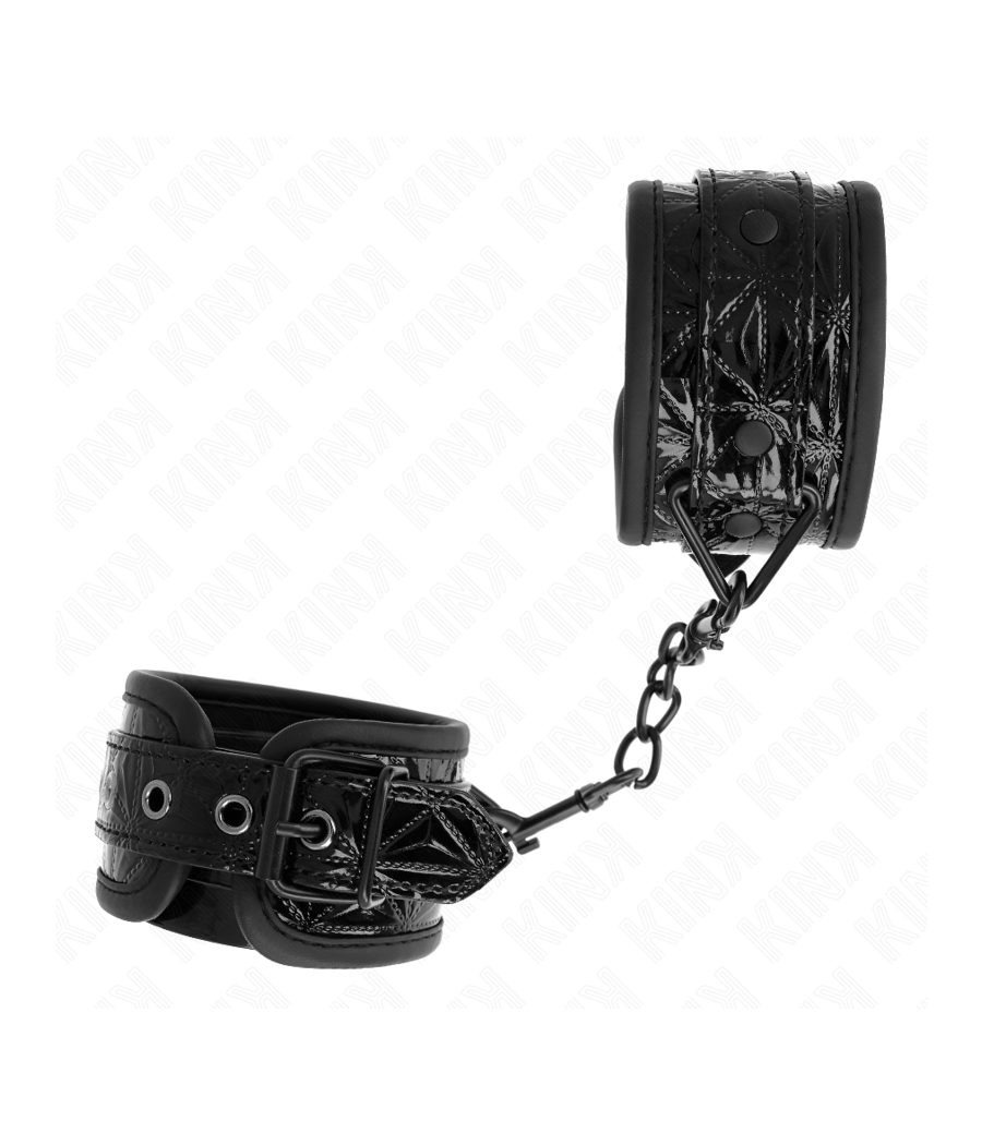 KINK - RESISTENZA DA POLSO CON MOTIVO A DIAMANTI NERO REGOLABILE 17-26 CM X 5,5 CM