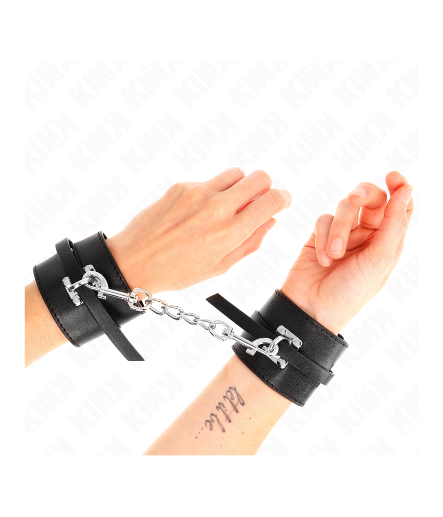 KINK - APPUI-POIGNETS VERROUILLABLES DELUXE NOIR AJUSTABLE 14,5-21 CM X 6 CM