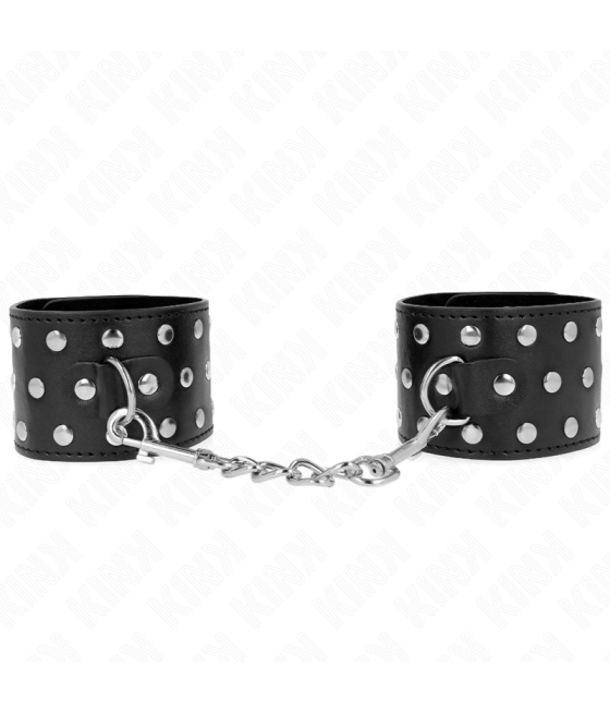 KINK - RETENUES-POIGNETS PUNK RÉGLABLES 19-24 CM X 5,5 CM