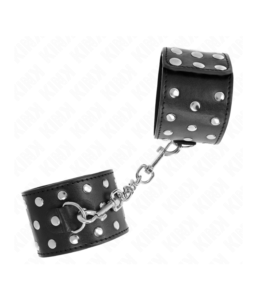 KINK - RETENUES-POIGNETS PUNK RÉGLABLES 19-24 CM X 5,5 CM