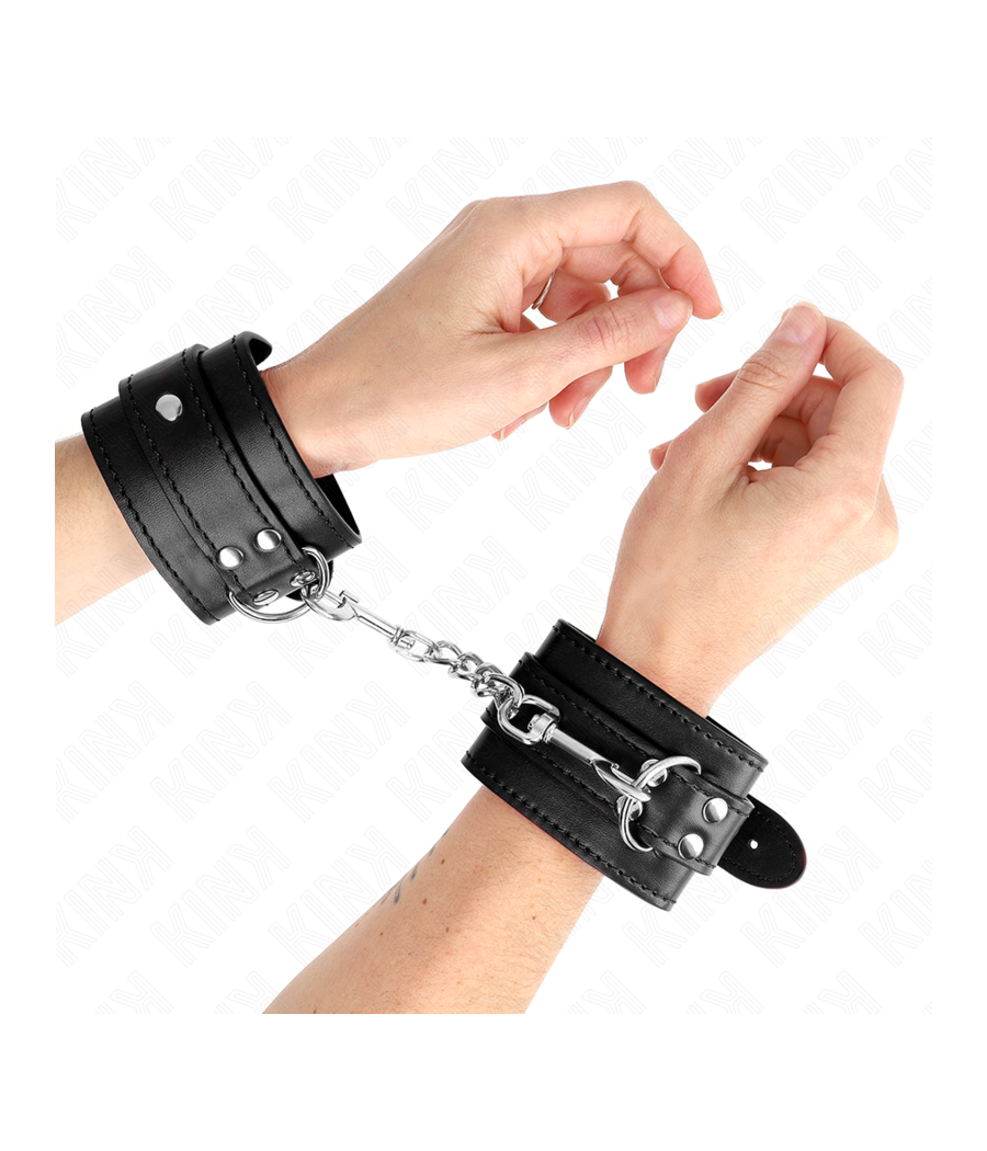 KINK - APPUI-POIGNET SIMPLE NOIR AJUSTABLE 20-23 CM X 5,5 CM