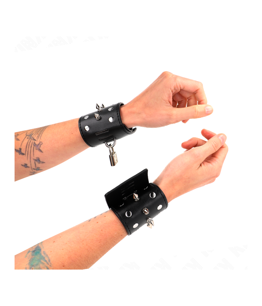 KINK - RESISTENZA DA POLSO PUNK CON PUNTE 25 X 6 CM