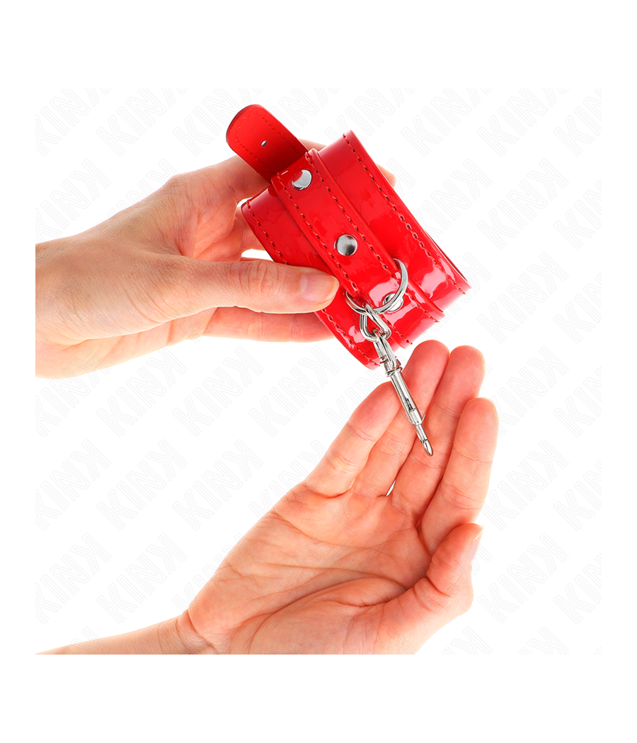 KINK - MANCHETTES BRILLANTES ROUGE AJUSTABLES 23-33 CM