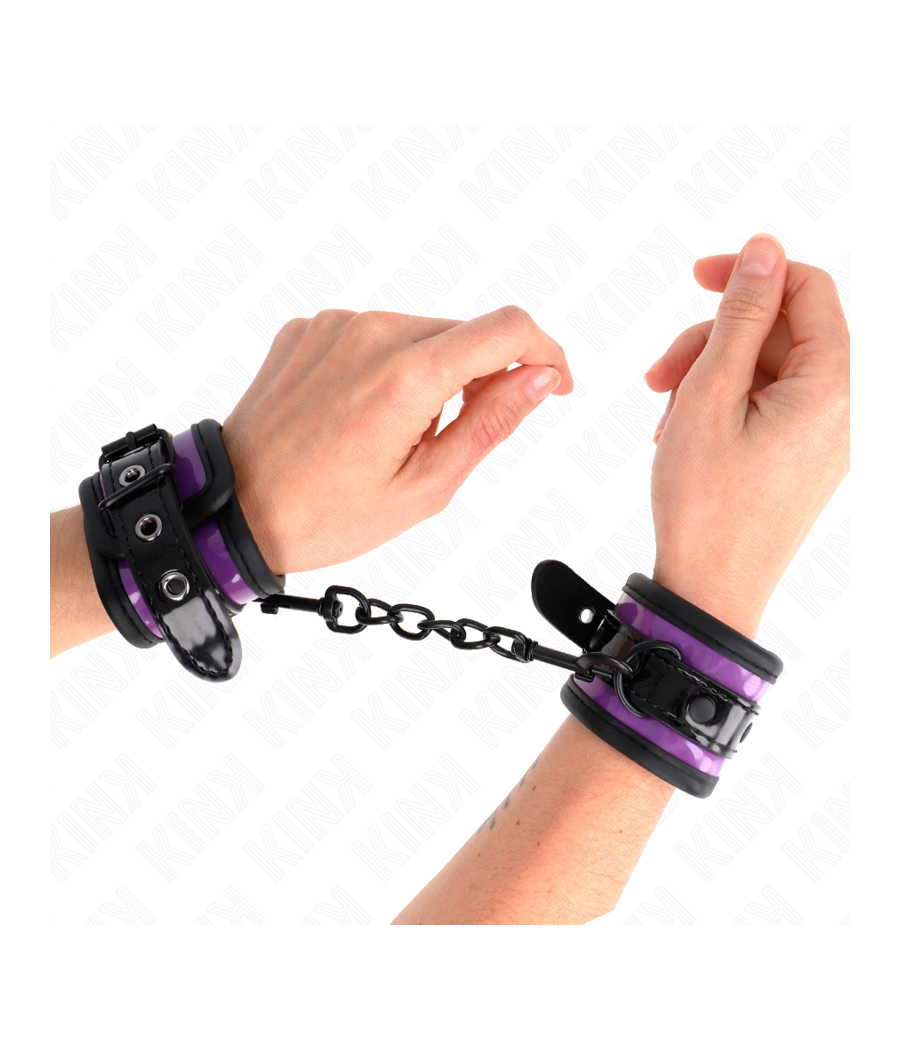 KINK - PUNHOS DE NEOPRENE ROXO CLARO AJUSTÁVEIS 21-28 CM X 5 CM