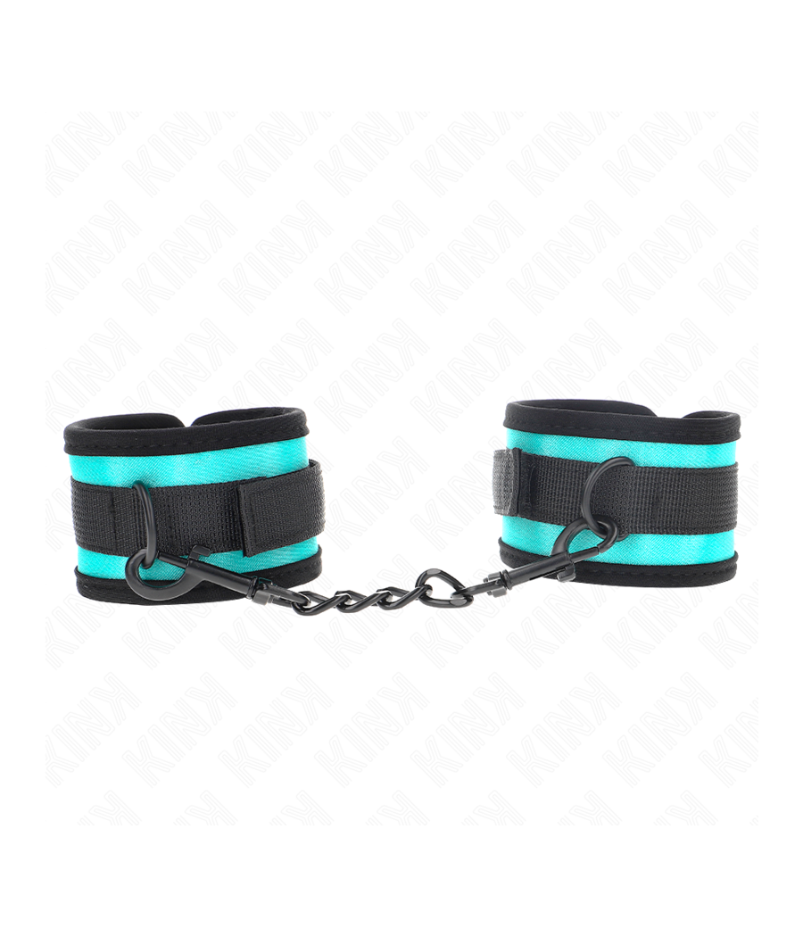 KINK - NYLON-HANDFESSEL MIT KLETTVERSCHLUSS SCHWARZ-BLAU VERSTELLBAR 18-32 CM X 5 CM