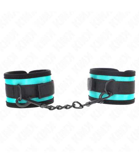 KINK - GANCHO E LOOP NYLON BIND PULSO PRETO-AZUL AJUSTÁVEL 18-32 CM X 5 CM