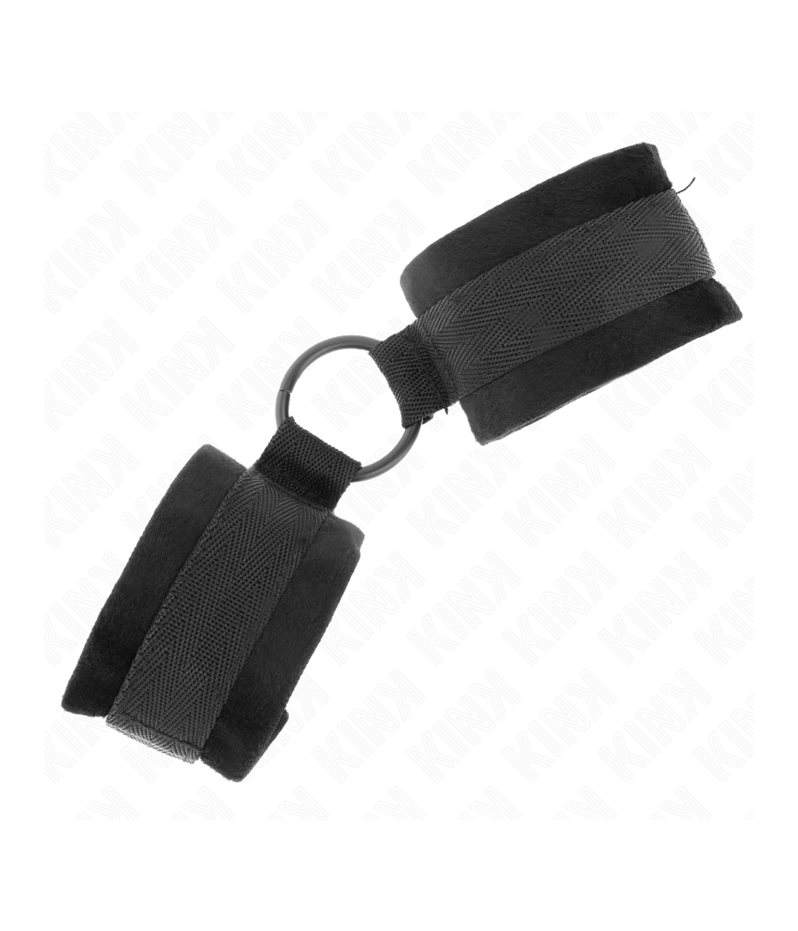 KINK - POLSINI IN PELLICCIA PER PRINCIPIANTI 25 CM CON O-RING 4 CM NERO REGOLABILE 15-25 CM