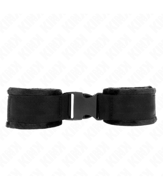 KINK - TENUTA DA POLSO IN NYLON HOOK&LOOP ROSSO-NERO MODELLO 1 REGOLABILE 25-35 CM X 6 CM