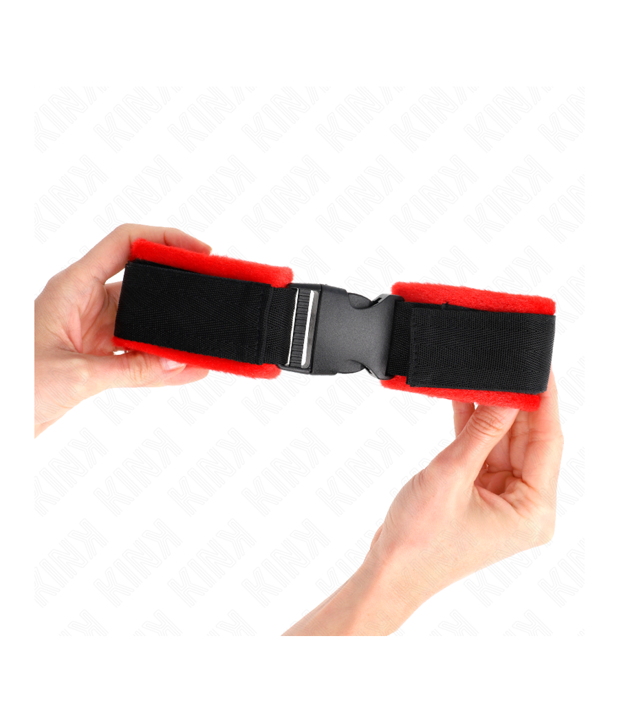 KINK - NYLON BIND HOOK&LOOP WRIST RESTRAINTS BLACK MODEL 1 AJDUSTABLE 25-35 CM X 6 CM