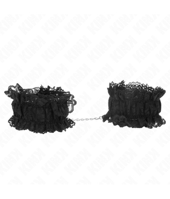 KINK - POLSO ELASTICO IN PIZZO NEGRO