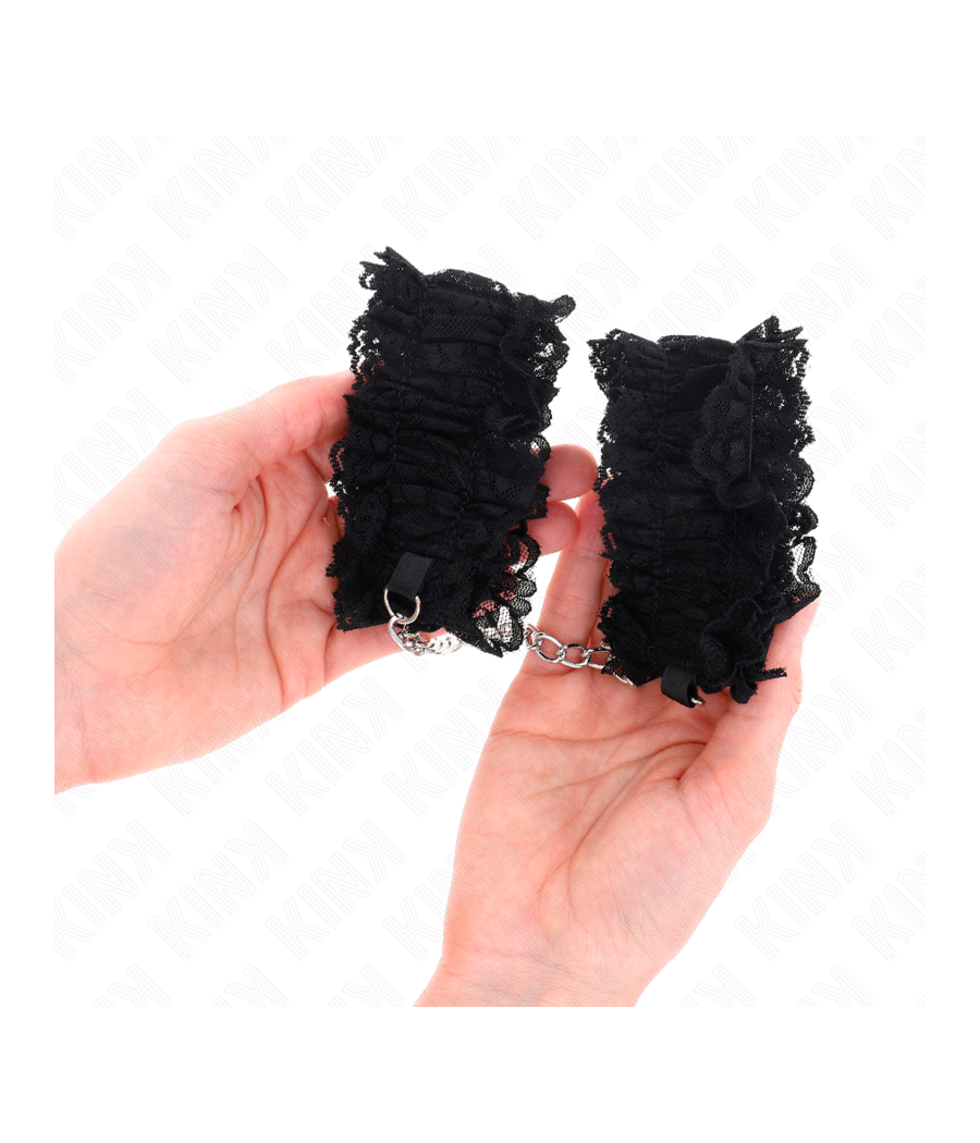 KINK - POLSO ELASTICO IN PIZZO NEGRO