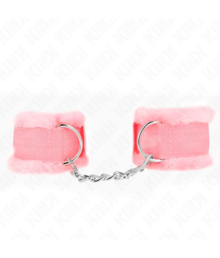 KINK - PULSO FORRO PELUDO ROSA AJUSTÁVEL 17-31 CM X 7 CM