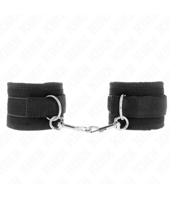 KINK - PULSO NYLON BIND HOOK&LOOP PRETO MODELO 2 AJUSTÁVEL 18-35 CM X 6 CM