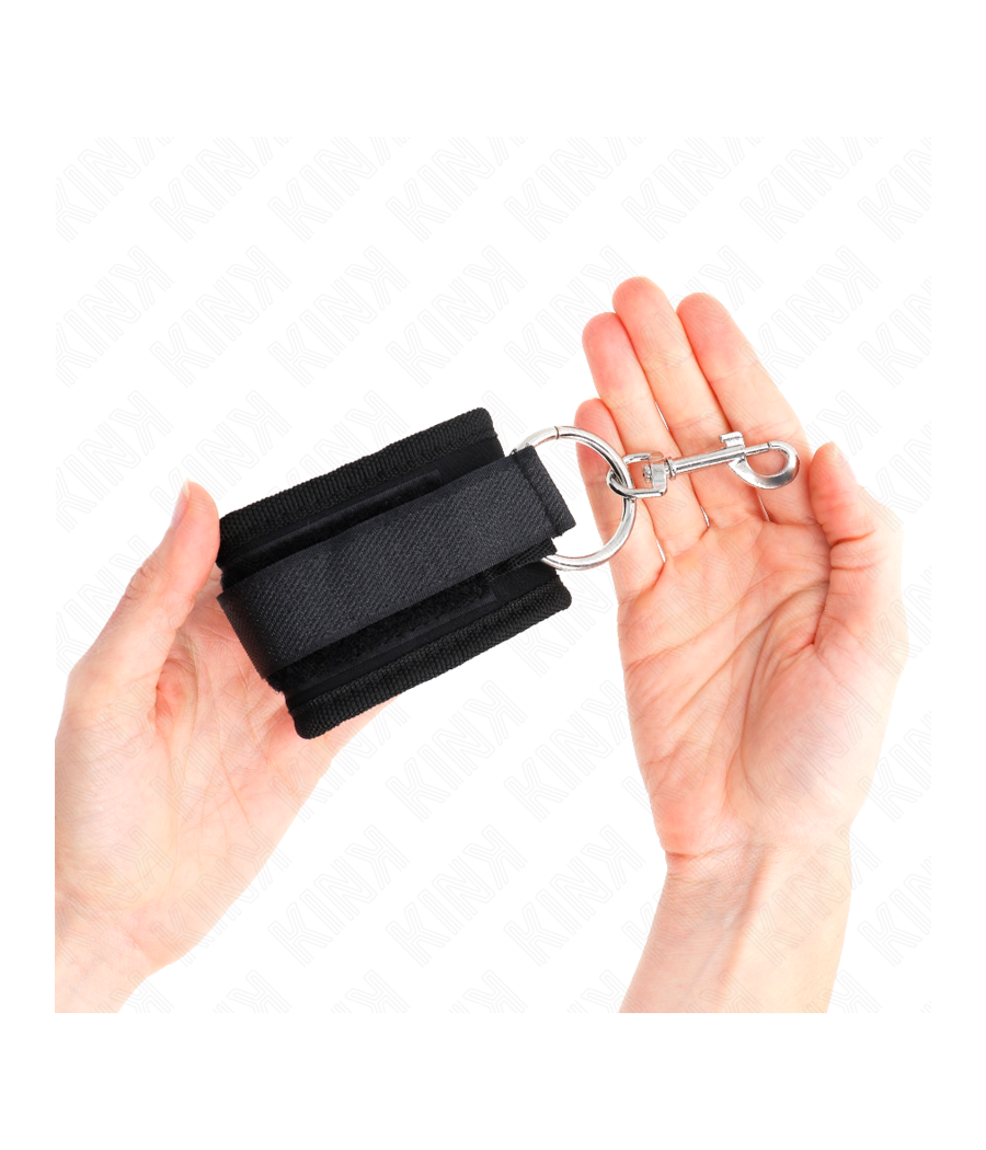 KINK - MUÑEQUERAS NEGRO AJUSTABLE 18-35 CM X 6 CM