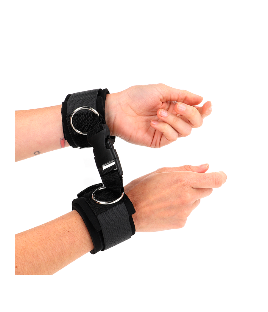 KINK - TENUTA DA POLSO IN NEOPRENE CON GANCIO E LOOP NERA REGOLABILE 22-34 CM