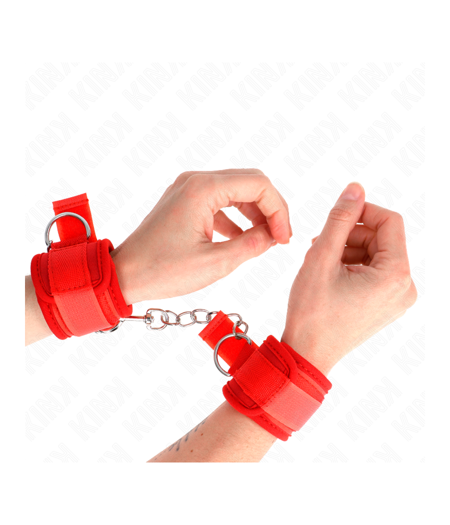 KINK - NEOPRENE WRIST RESTRAINTS RED 42 X 5 CM