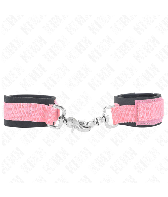 KINK - VERSTELLBARE NEOPREN-HANDHANDFESSELN ROSA VERSTELLBAR 22-34 CM