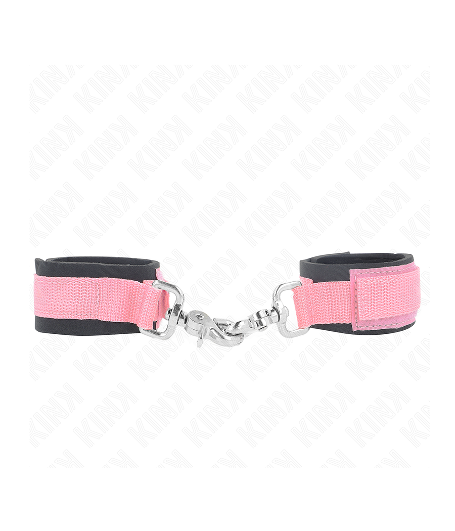 KINK - VERSTELLBARE NEOPREN-HANDHANDFESSELN ROSA VERSTELLBAR 22-34 CM