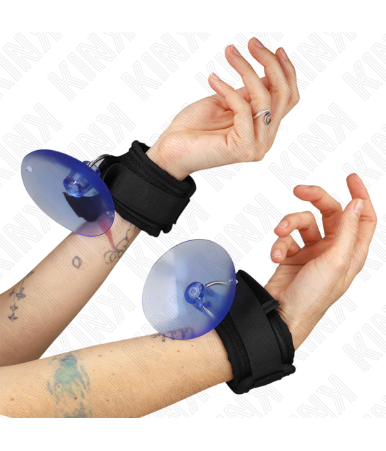 KINK - SUCTION CUP WRIST RESTRAINTS BLACK 29-40 CM X 5 CM