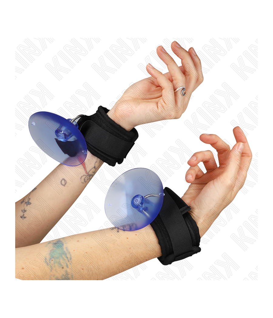 KINK - SUCTION CUP WRIST RESTRAINTS BLACK 29-40 CM X 5 CM