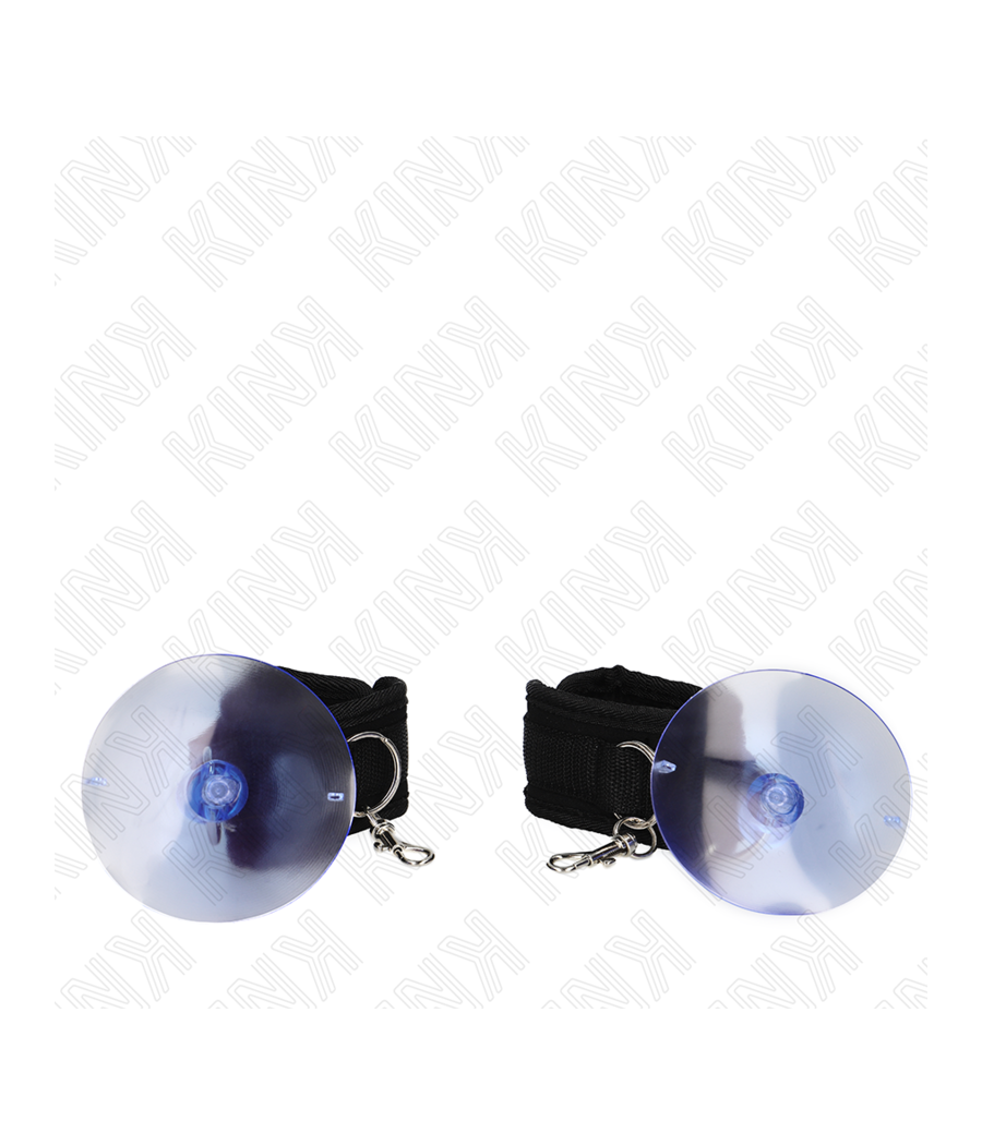 KINK - MUÑEQUERAS CON VENTOSA NEGRO AJUSTABLE 29-40 CM X 5 CM