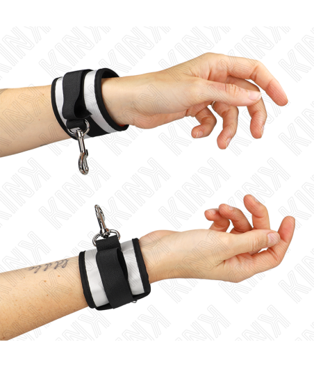 KINK - NEOPRENE WRIST CUFFS GREY 23 X 5 CM