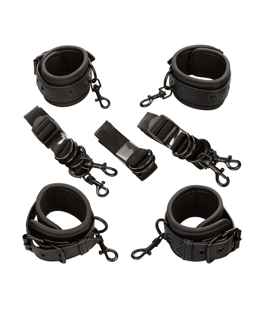 CALEXOTICS - NOCTURNAL RESTRIÇÕES DE CAMA COURO AJUSTÁVEL PRETO