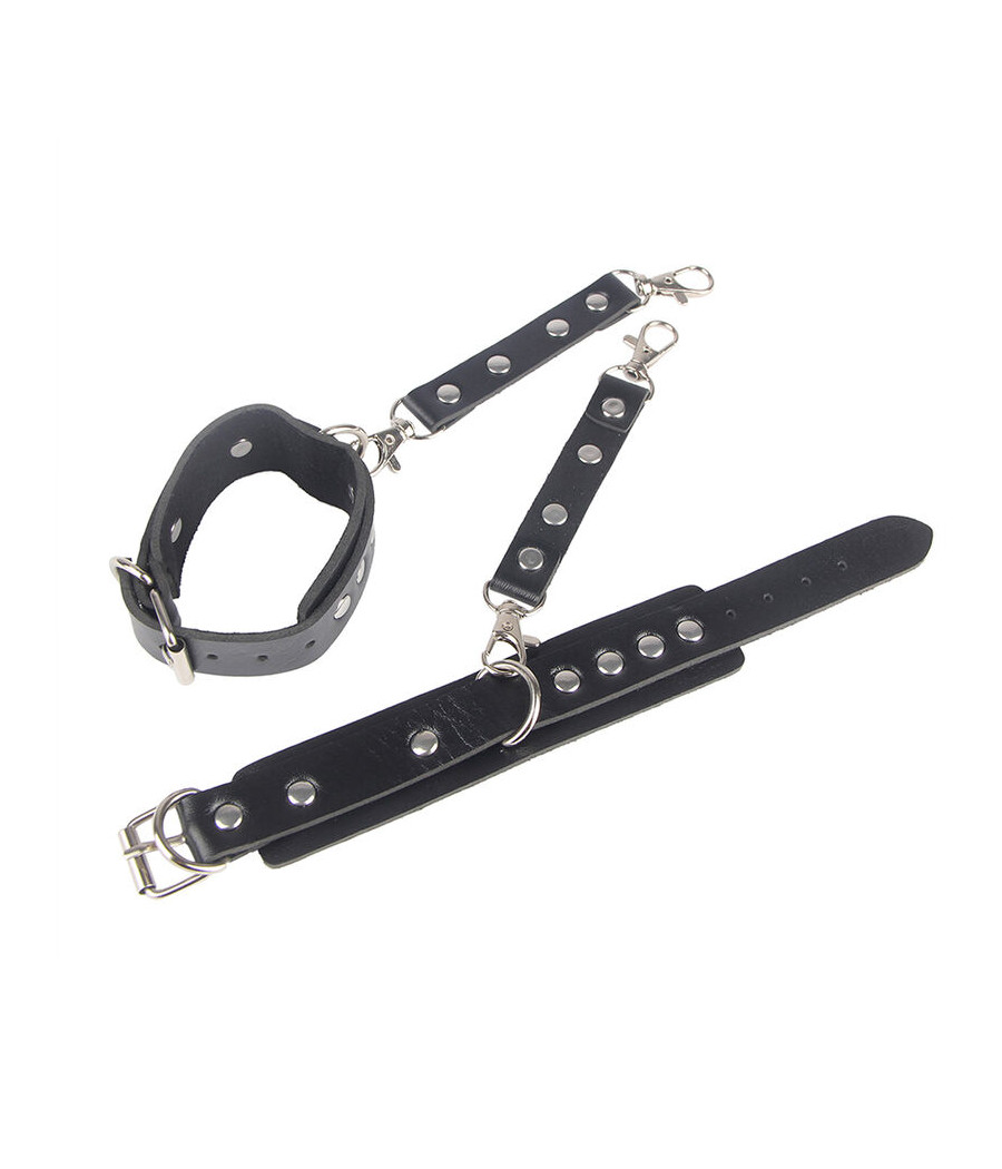 SUBBLIME - 953690 MANETTE CON CINTURA BONDAGE NERE TAGLIA UNICA
