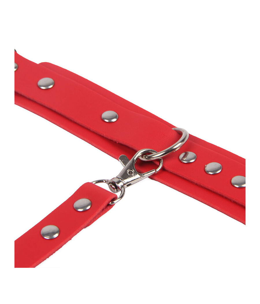 SUBBLIME - 953706 ALGEMAS COM CINTO BONDAGE VERMELHO TAMANHO ÚNICO