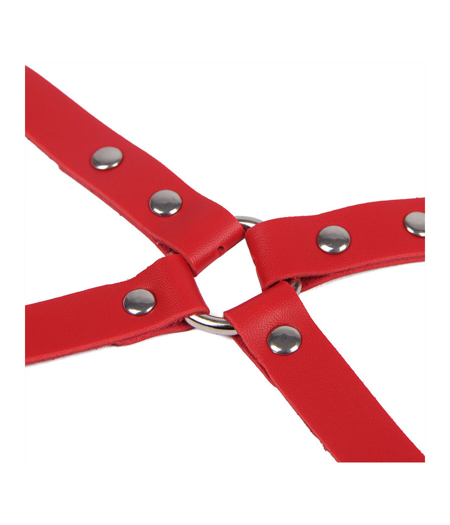 SUBBLIME - 953706 ESPOSAS CON CINTURÓN BONDAGE ROJO TALLA ÚNICA