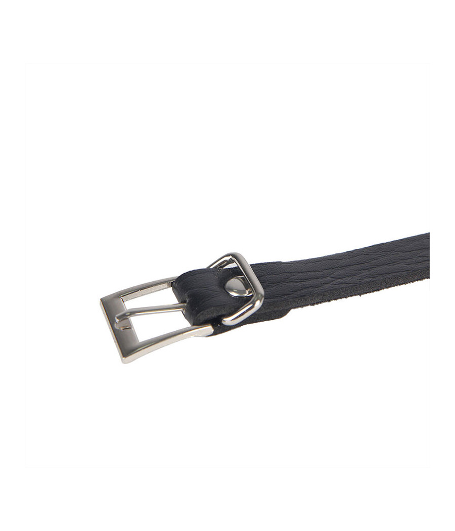 SUBBLIME - 953713 CEINTURE PUNK BONDAGE BOUCLE MÉTAL NOIRE TAILLE UNIQUE