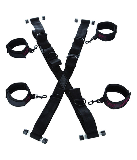CALEXOTICS - SCANDAL CROSS-SHAPED DOOR HANDCUFFS