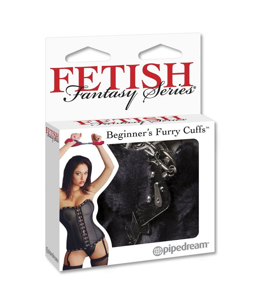 FETISH FANTASY SERIES - FURRY CUFFS PRETO