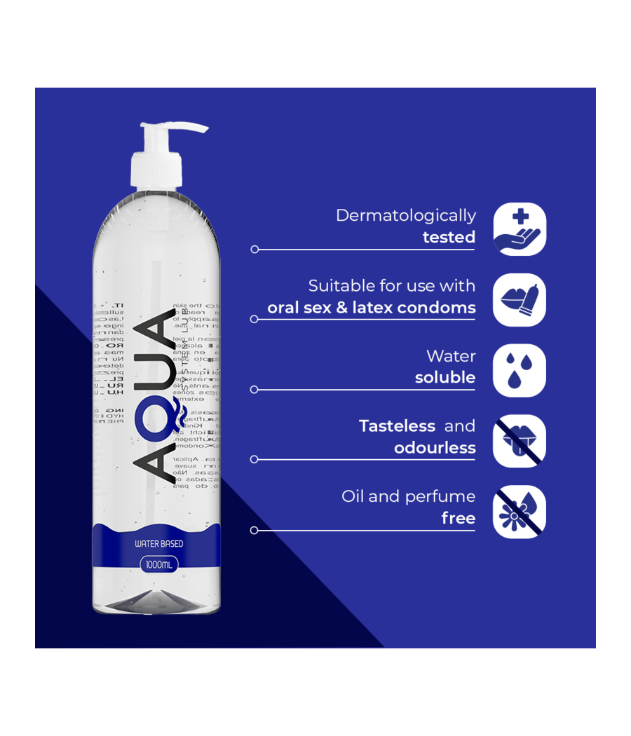 AQUA QUALITY - WATER BASED LUBRICANT 1000 ML
