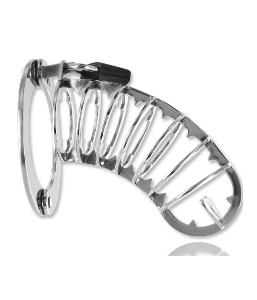 METAL HARD - CAGE  PÉNIS AVEC SERRURE DE SÉCURITÉ 14 CM