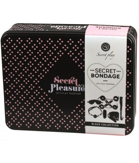 SECRETPLAY - BDSM SET 8 PCS NEGRO