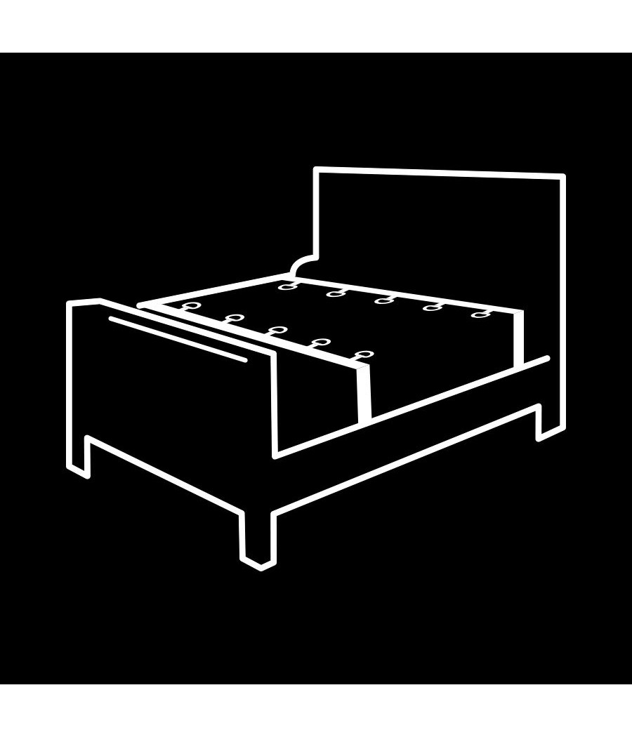 FETISH SUBMISSIVE - ENSEMBLE DE LIENS DE LIT DE LUXE AVEC DOUBLURE EN NOPRÈNE