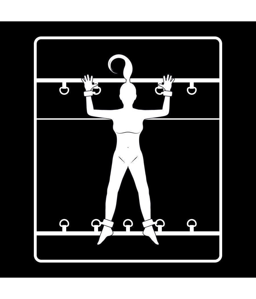 FETISH SUBMISSIVE - CONJUNTO DE LAÇOS DE CAMA DE LUXO COM FORRO DE NOPRENE