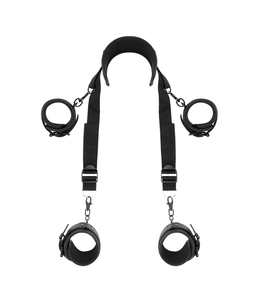 FETISH SUBMISSIVE - MEISTERPOSITION MIT 4 NOPRENE-GEFÜTTERT HANDSCHELLEN