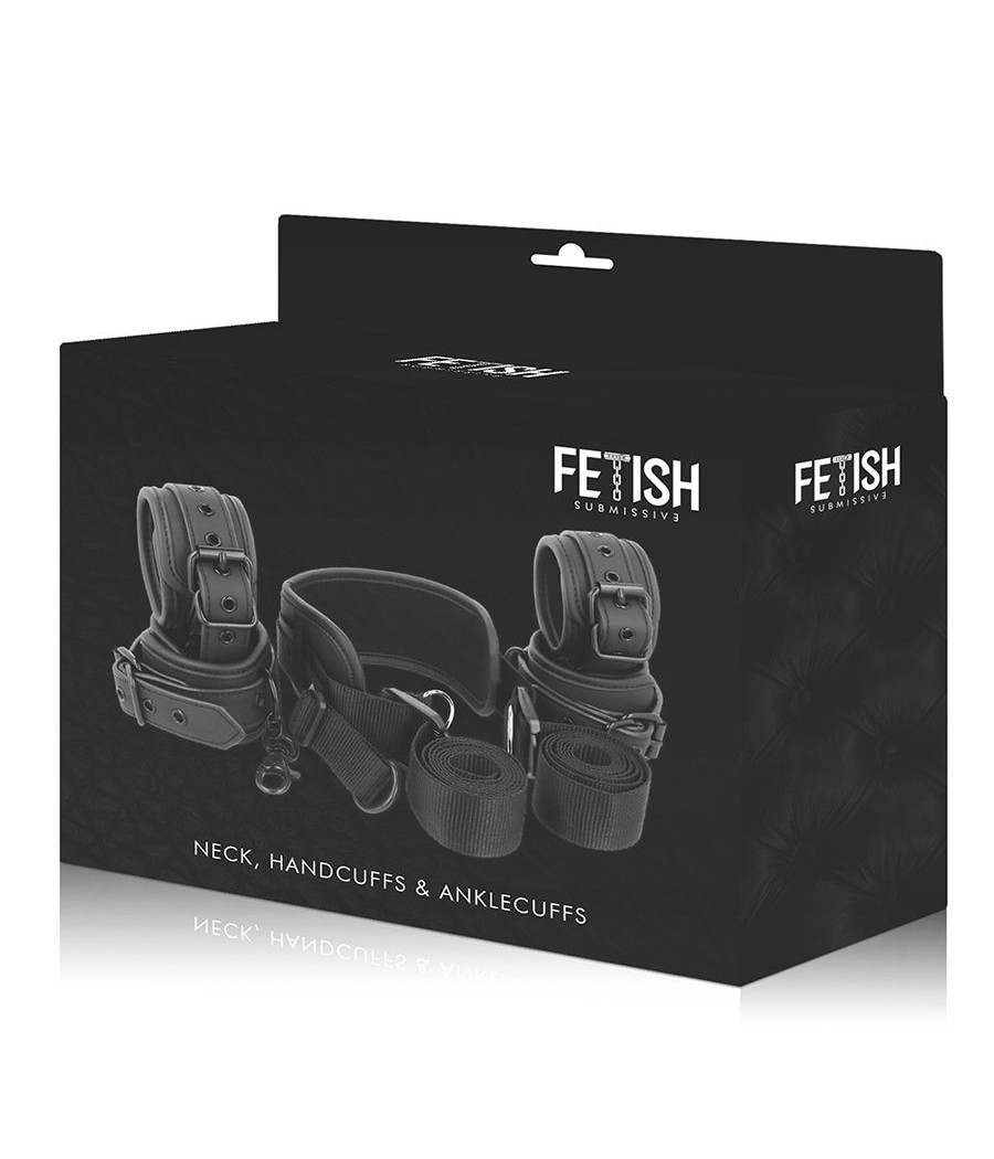 FETISH SUBMISSIVE - POSIÇÃO MESTRE COM 4 ALGEMAS REVESTIDAS COM NOPRENE