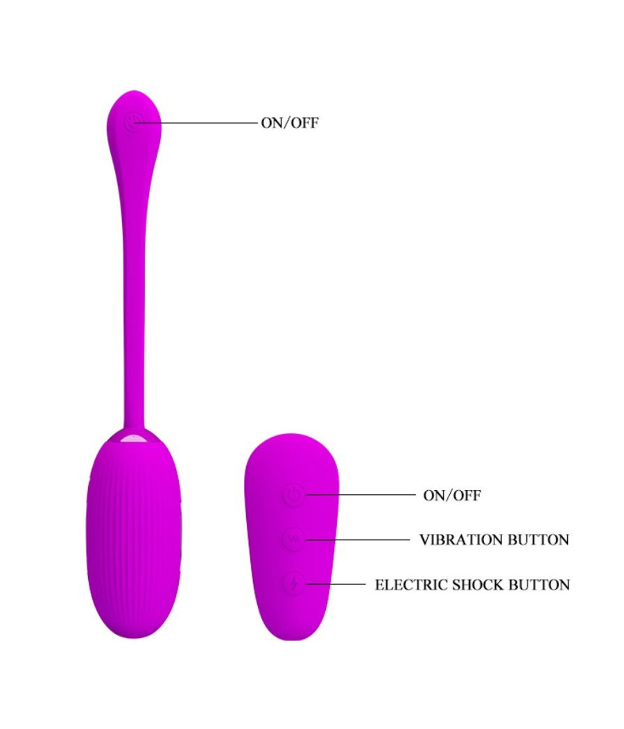 PRETTY LOVE - SHOCK FUN HUEVO VIBRADOR Y ELECTROSHOCK