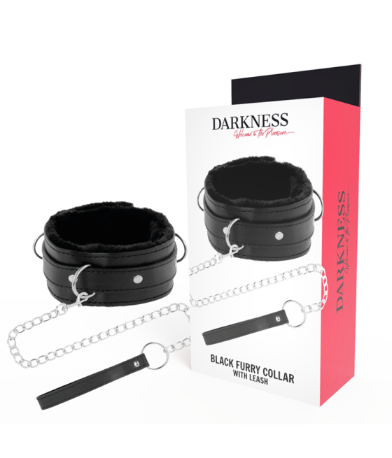 DARKNESS - COMFORTABLE POSTURE NECKLACE WITH LEATHER CHAIN